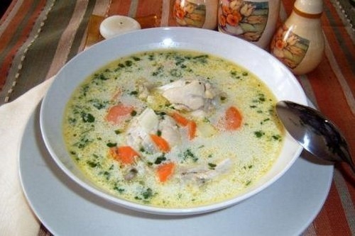 Куриный суп с украинскими галушками