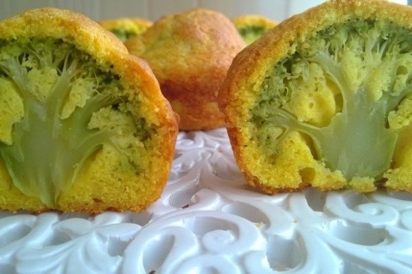 Маффины с брокколи в духовке