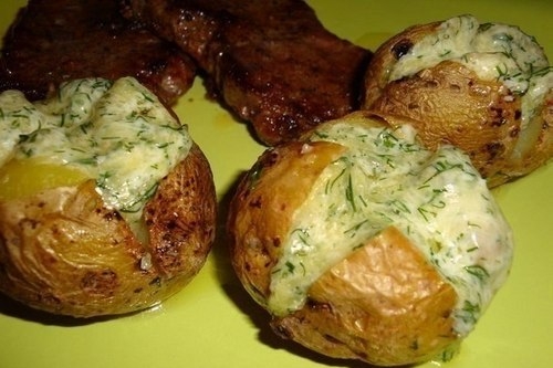 Картофельный гарнир в духовке