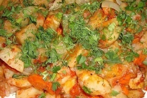 Картофель, запеченный в духовке на гарнир