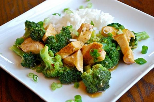 Куриные грудки с капустой брокколи