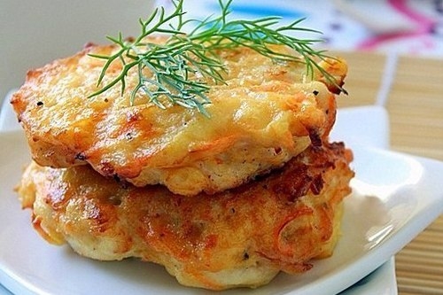 Простые оладьи из курицы