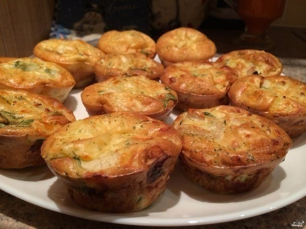 Маффины куриные с сыром