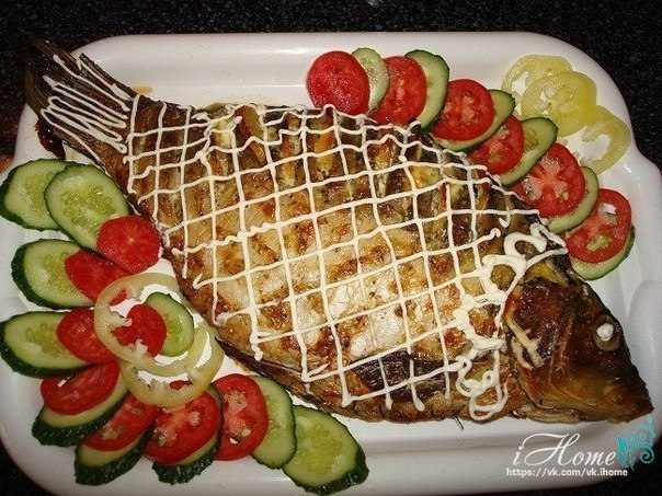 РЕЦЕПТ КАРПА В ДУХОВКЕ