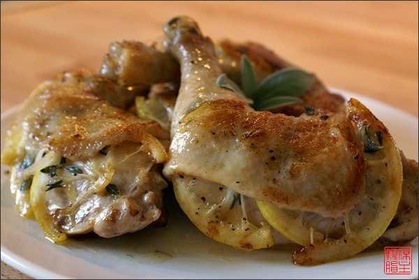 Ножки цыпленка с лимоном.