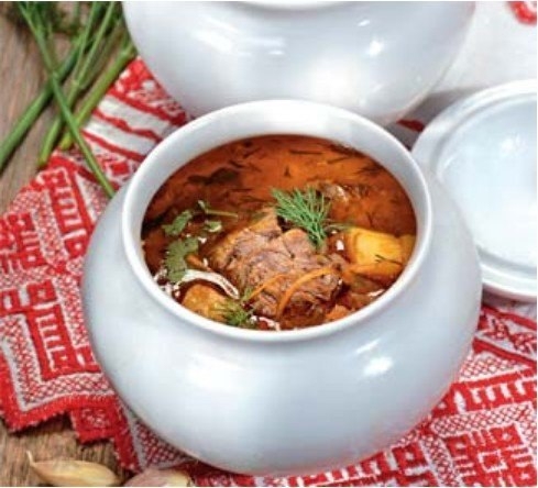 Щи из кислой капусты.