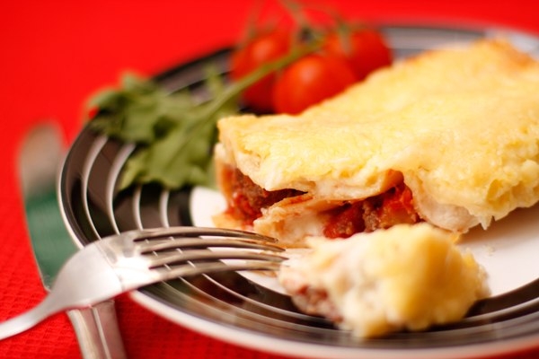 Каннеллони с мясным фаршем. Каннеллони с мясным фаршем.