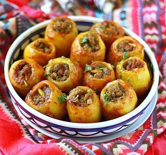 Фаршированный картофель (Батата махши).