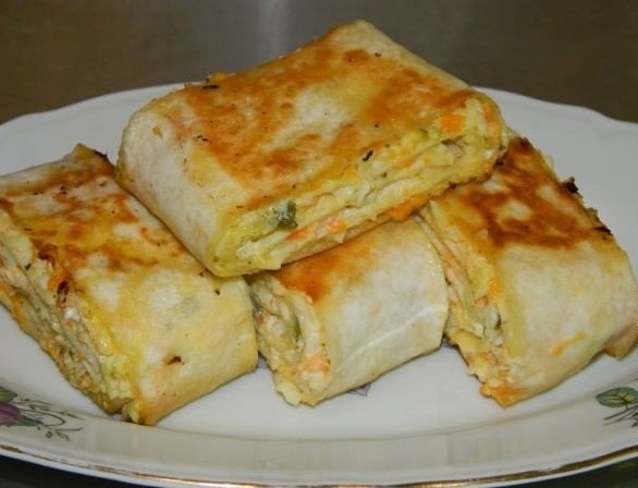 Хрустящая закуска из лаваша. Очень вкусно!