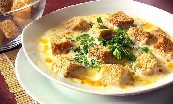 Простой вкусный сырный супчик
