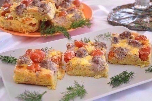 Аппетитная картофельная запеканка с мясными шариками