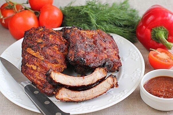 ВКУСНЕЙШИЕ ЗАПЕЧЁННЫЕ СВИНЫЕ РЕБРЫШКИ