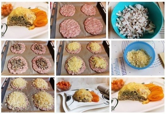 Сугробы" - это необычные и очень вкусные котлетки/По сути - обычные котлетки, однако они действительно похожи на маленькие сугробы. В основании - мясной фарш, затем слоями выкладывается начинка. Сугробы" - это необычные и очень вкусные котлетки/По сути - обычные котлетки, однако они действительно похожи на маленькие сугробы. В основании - мясной фарш, затем слоями выкладывается начинка.
