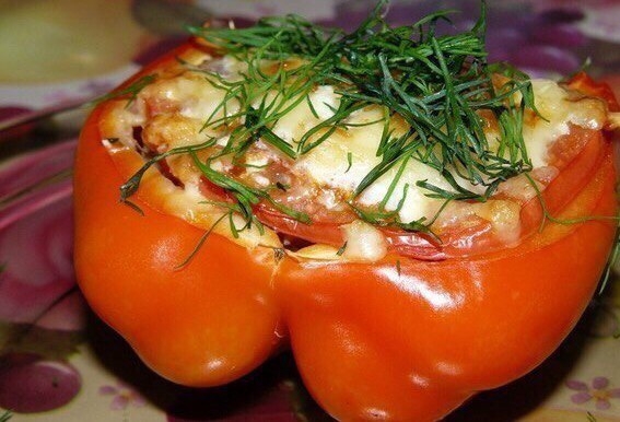 Фаршированный перец. Вкусное летнее блюдо