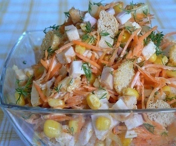 ПРОСТЫЕ САЛАТЫ С КУКУРУЗКОЙ: ТОП-9 РЕЦЕПТИКОВ