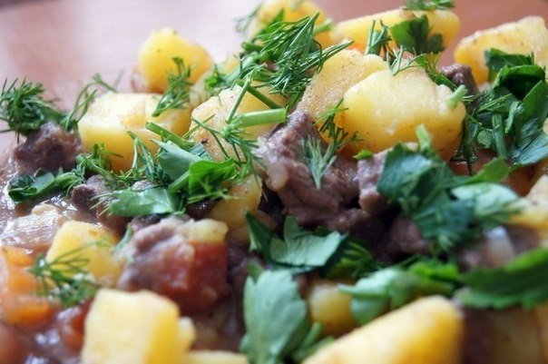 Овощное рагу с мясом