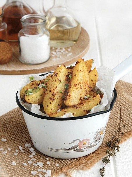Картофельные дольки с кленовым сиропом