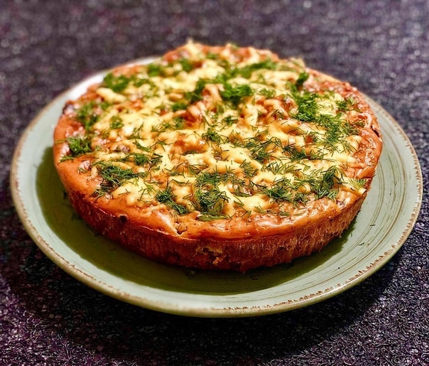 Заливной пирог с мясом и грибами