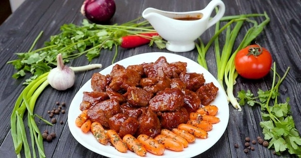 ТУШЕНАЯ ПЕЧЕНЬ К УЖИНУ