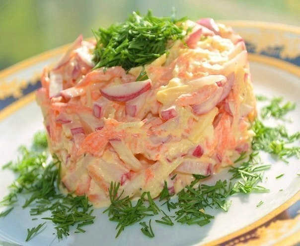 Салат для похудения на 100грамм - 35.52 ккалБ/Ж/У - 1.35/0.27/6.84