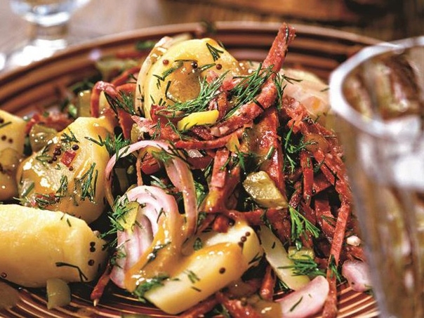 Простой и сытный: картофельный салат "Довольный муж»