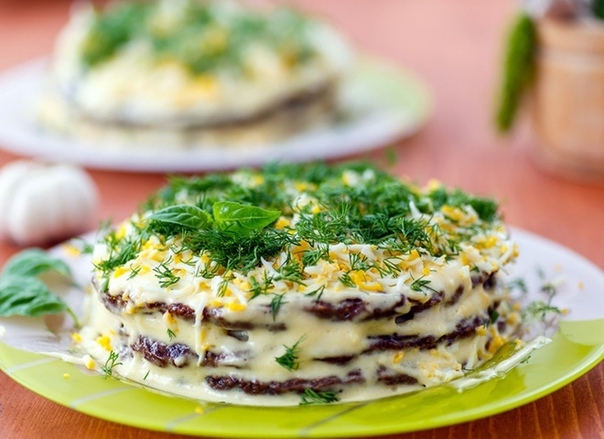 Печеночный торт из печени куриной