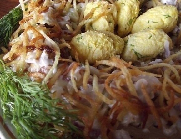 Салат "Гнездо глухаря» Салат "Гнездо глухаря»