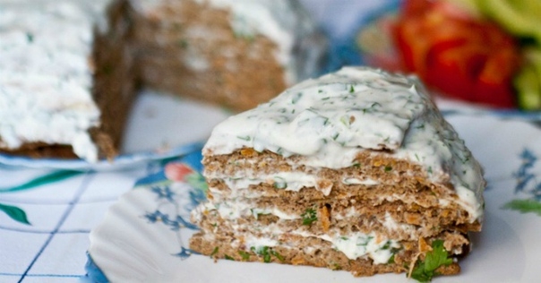 ПЕЧЁНОЧНЫЙ ТОРТ БЕЗ МАЙОНЕЗА