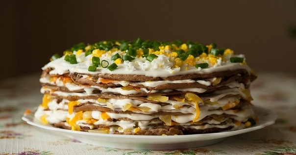 ПЕЧЁНОЧНЫЙ ТОРТ С КАБАЧКАМИ