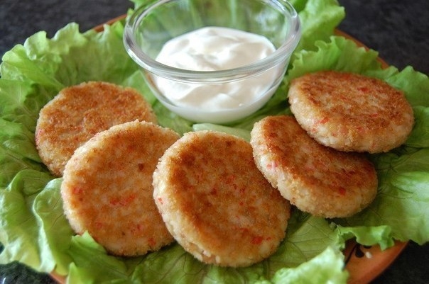 ПРОСТЫЕ КОТЛЕТЫ ИЗ КРАБОВЫХ ПАЛОЧЕК