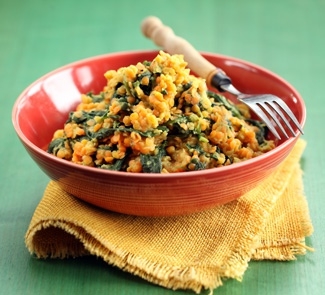 Теплый салат из чечевицы и тыквы Теплый салат из чечевицы и тыквы