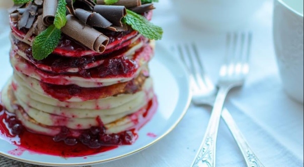 Панкейки с рикоттой и бананом Панкейки с рикоттой и бананом