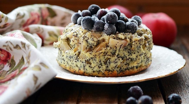 Маковая творожная запеканка