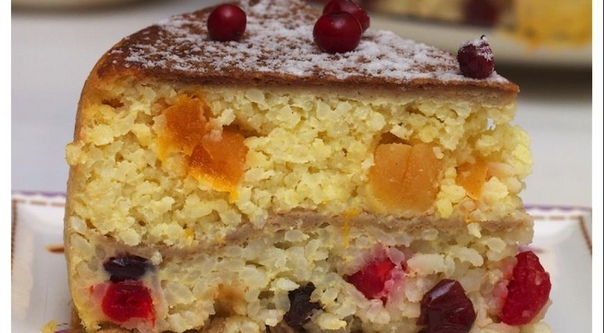 Блинно-крупяной пирог