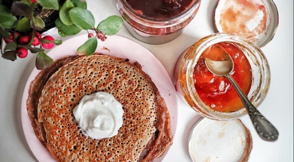 Изумительные гречневые блинчики на ряженке Изумительные гречневые блинчики на ряженке