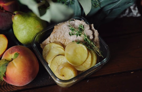 Картофель с отбивной