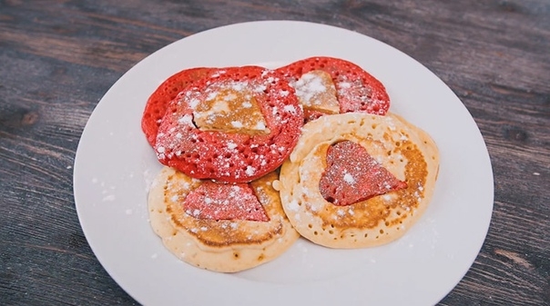 Панкейки "Сердечки"