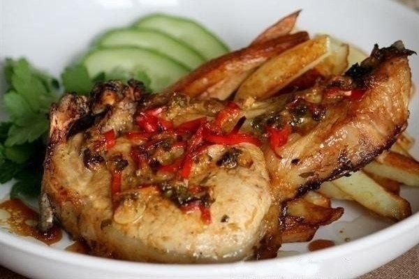 Свиная корейка в цитрусовом маринаде