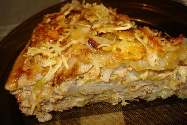 Простая запеканка из капусты со сметаной