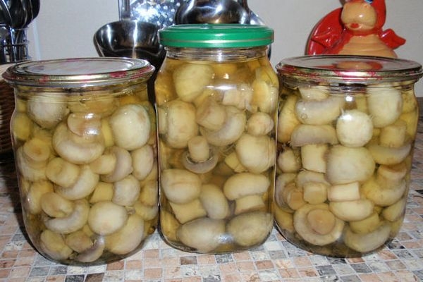 Домашние консервированные шампиньоны