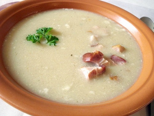 Жур по-польски с копченой грудинкой