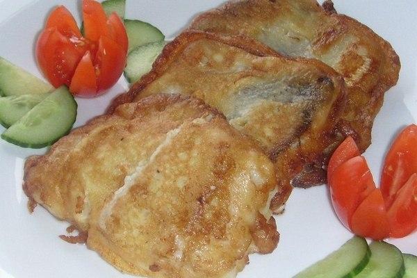 Нежное филе трески в кефирном кляре
