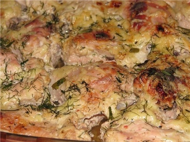 Курица в кефире. Продуктов минимум, а вкус - ну просто изумительный!