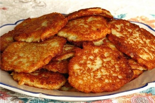 Драники из картофеля с мясным фаршем Драники из картофеля с мясным фаршем