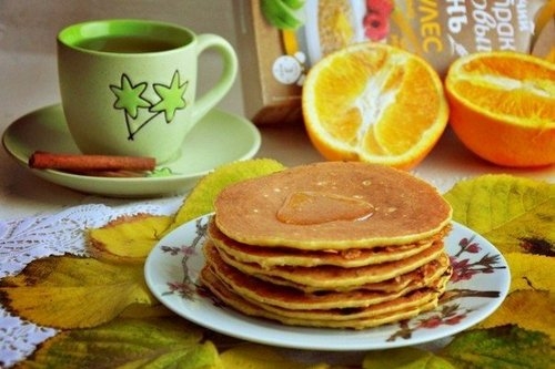 Овсяно-апельсиновые блинчики