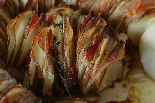 Хрустящий картофель с грудинкой