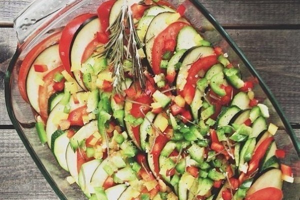 Диетический рататуй с острым перчиком