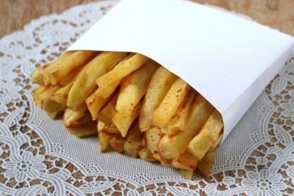 Картофель фри с яичным белком без масла