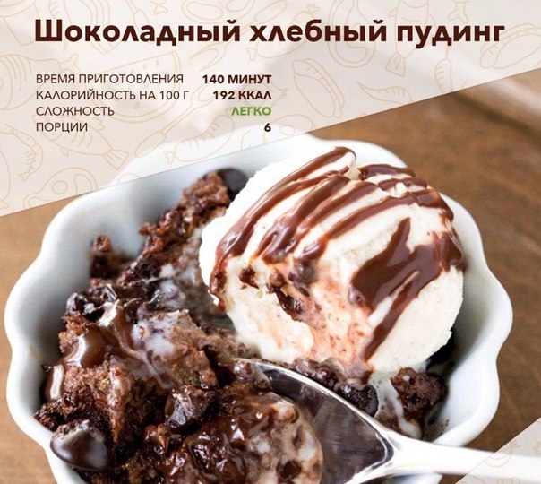 Шоколадный хлебный пудинг Шоколадный хлебный пудинг