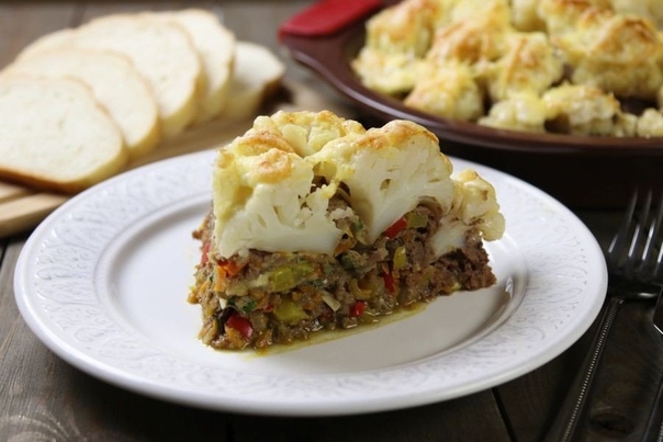 Мясная запеканка «Овощная горка»